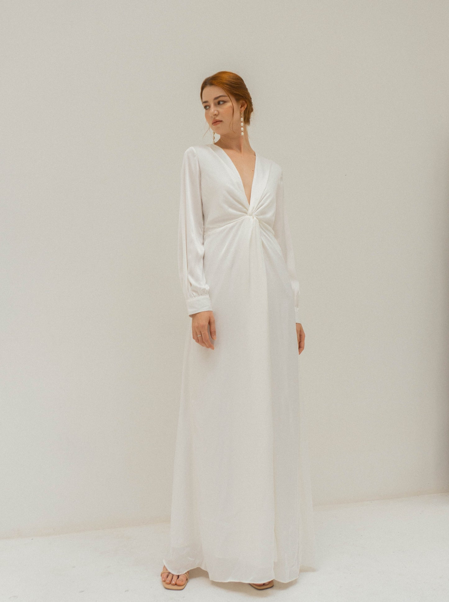 Lea Long Sleeves Floor Length Dress