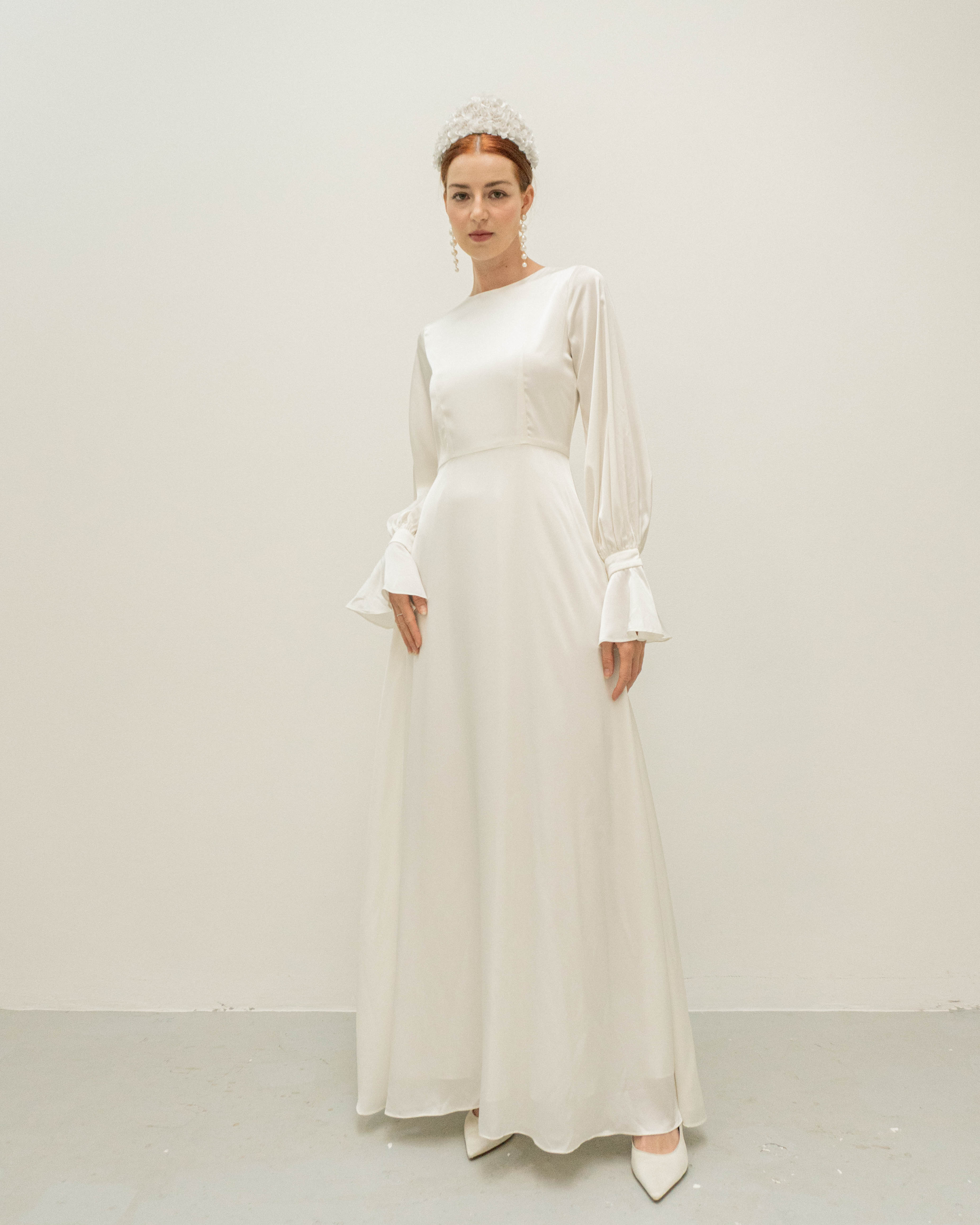 Aspen Long Sleeves Floor Length Dress – Noire