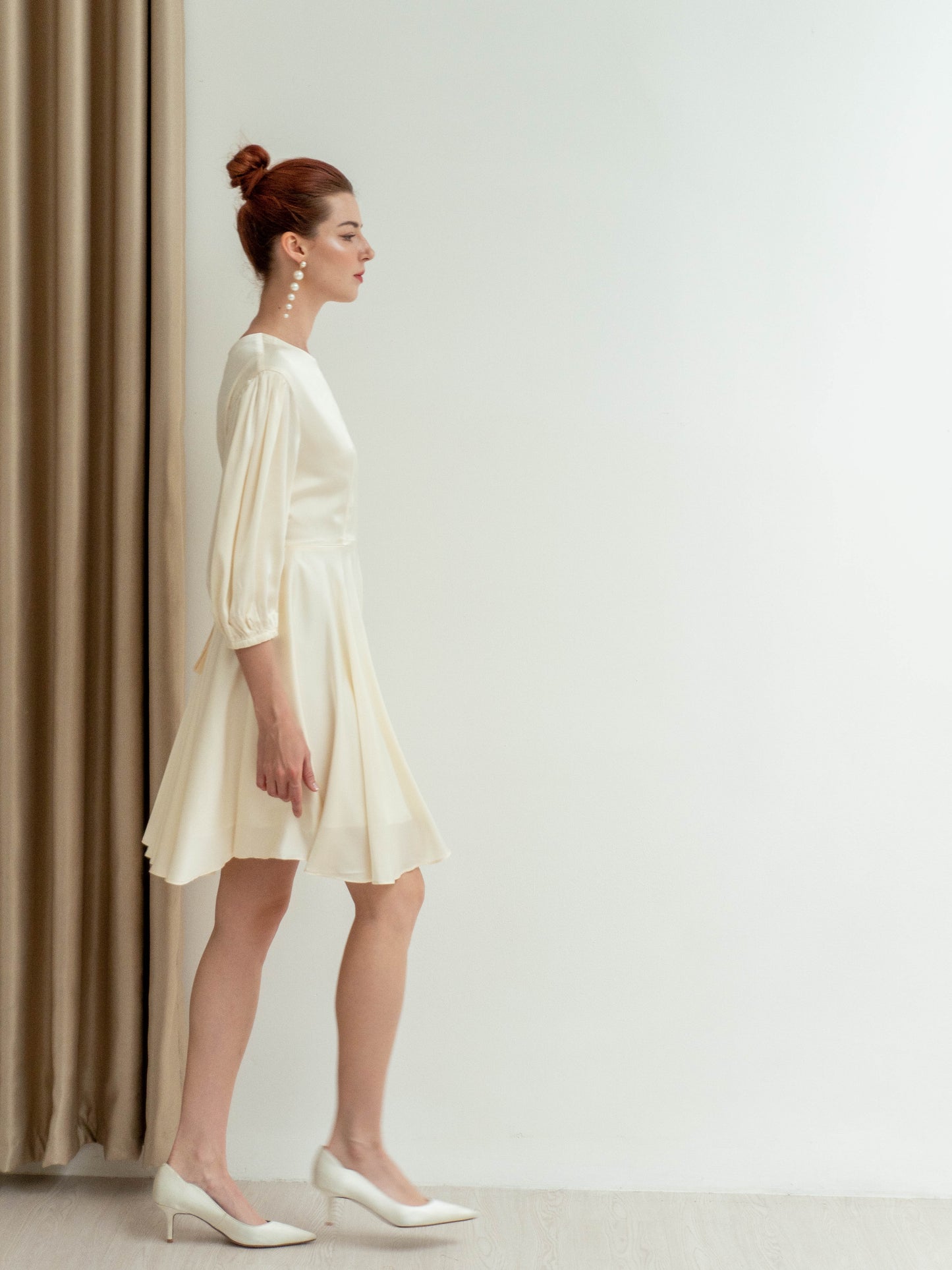 Gloria Puff Sleeves Mini Dress