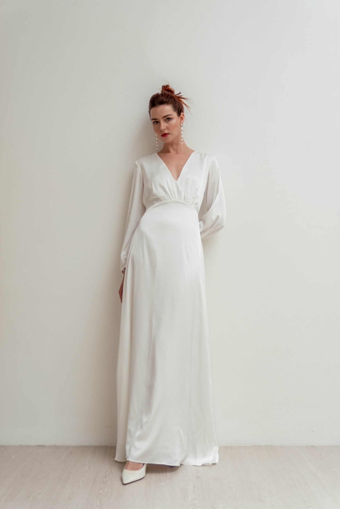 Maureen Long Sleeves Floor Length Dress