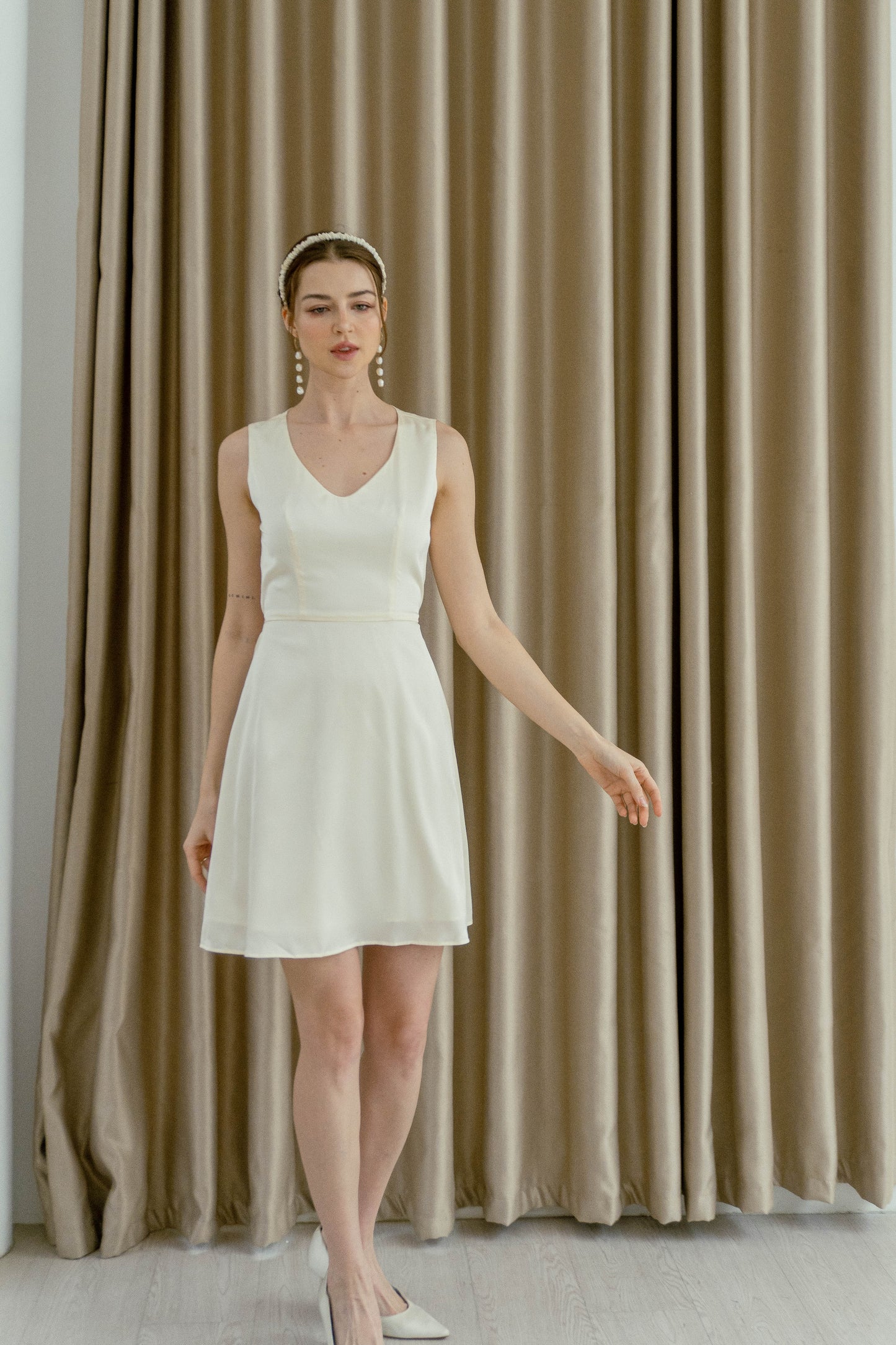 Lenore V Neck Mini Dress