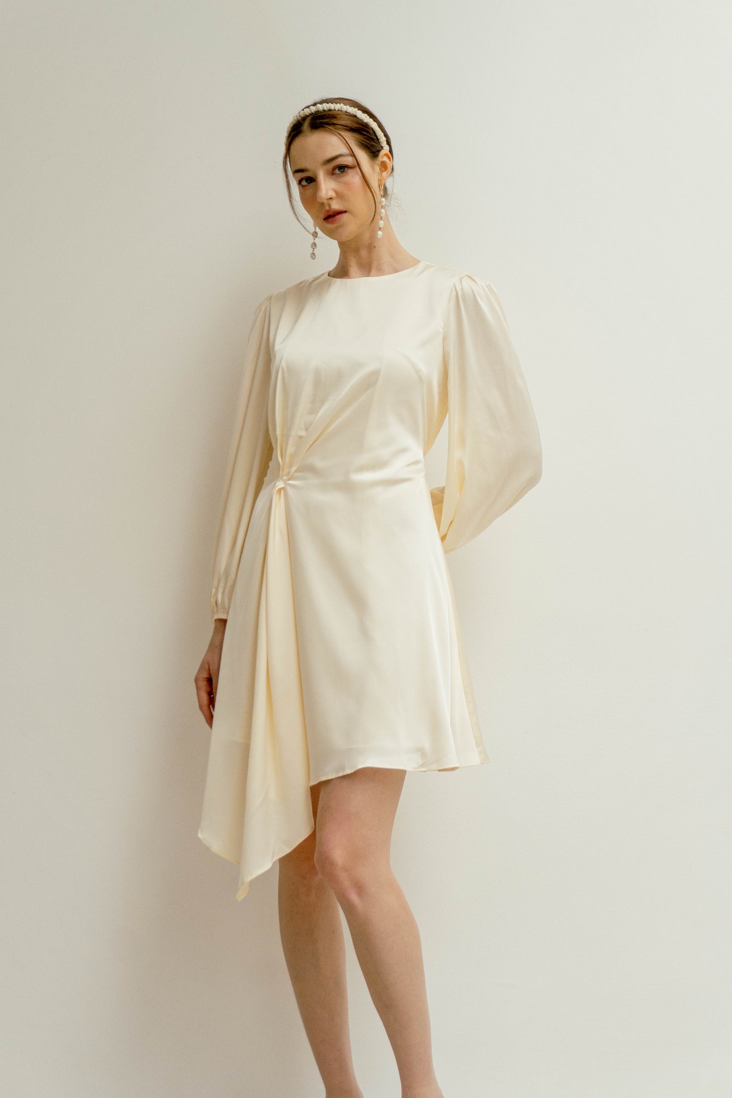 Ann Long Sleeves Mini Dress