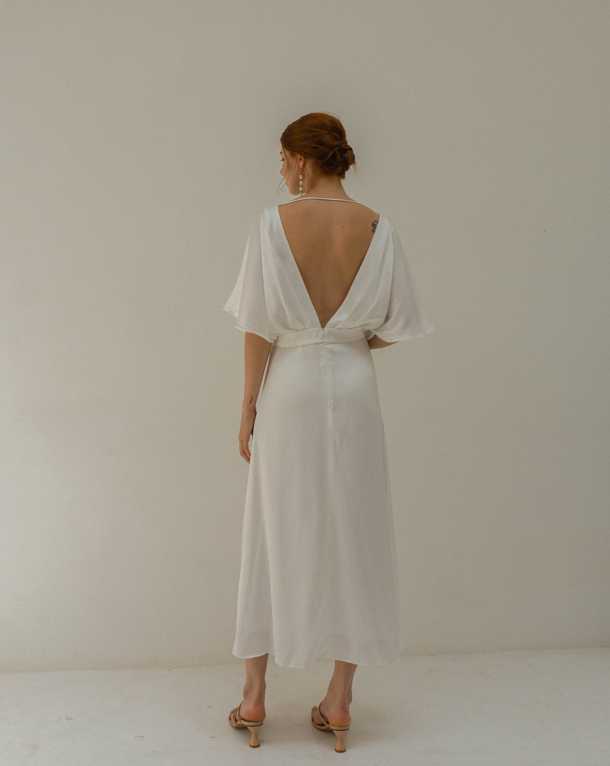 open back tea dress ASOS Open Back Lace Insert Dobby Maxi Tea Dress in Green
