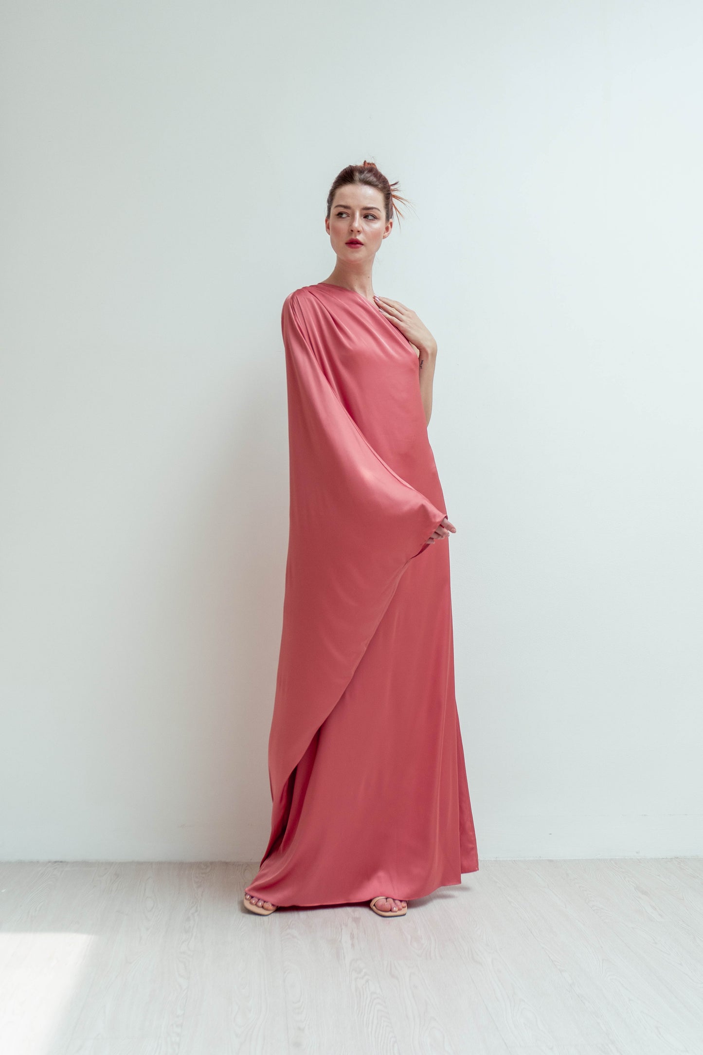 Georgia One Shoulder Floor Length Dress