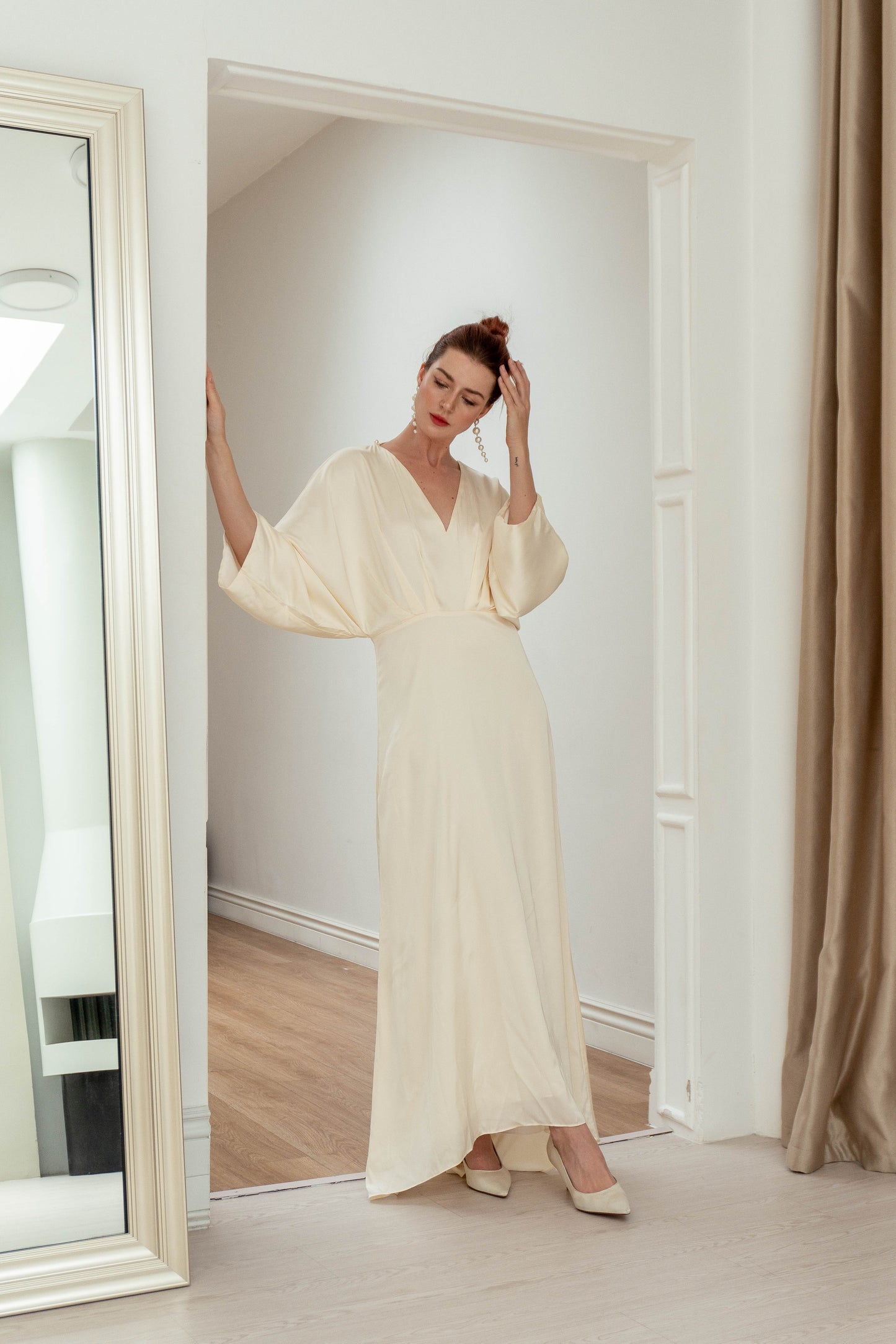 Vivienne Empire Waist Floor Length Dress