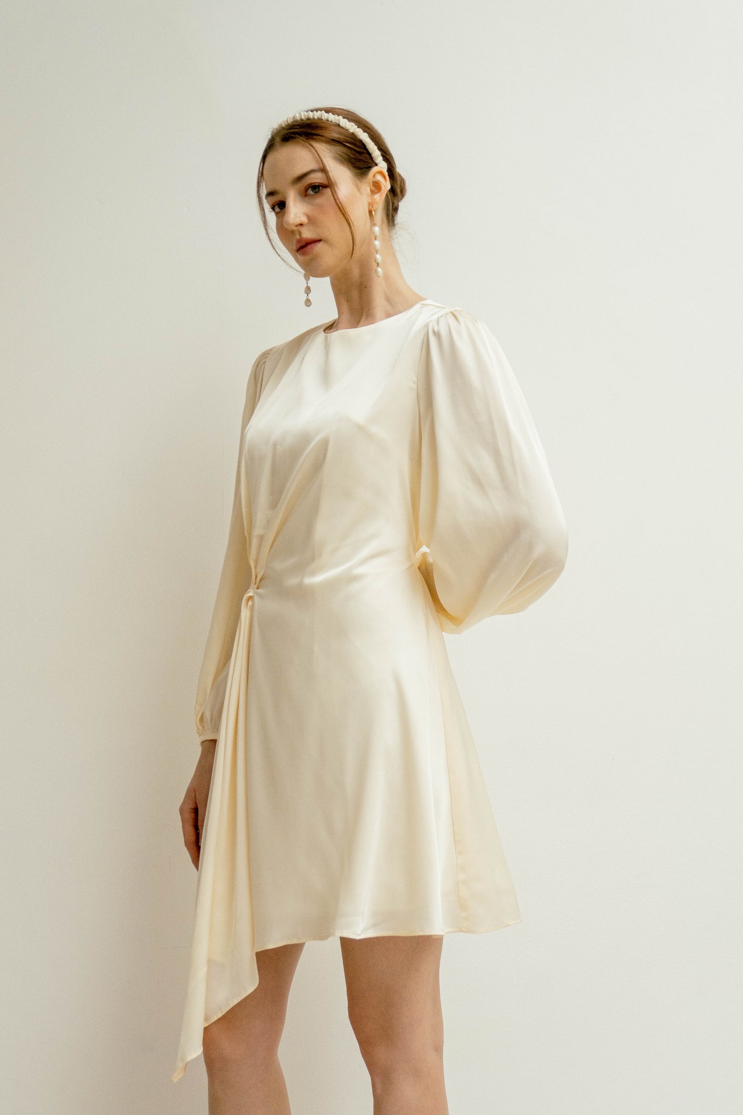 Ann Long Sleeves Mini Dress
