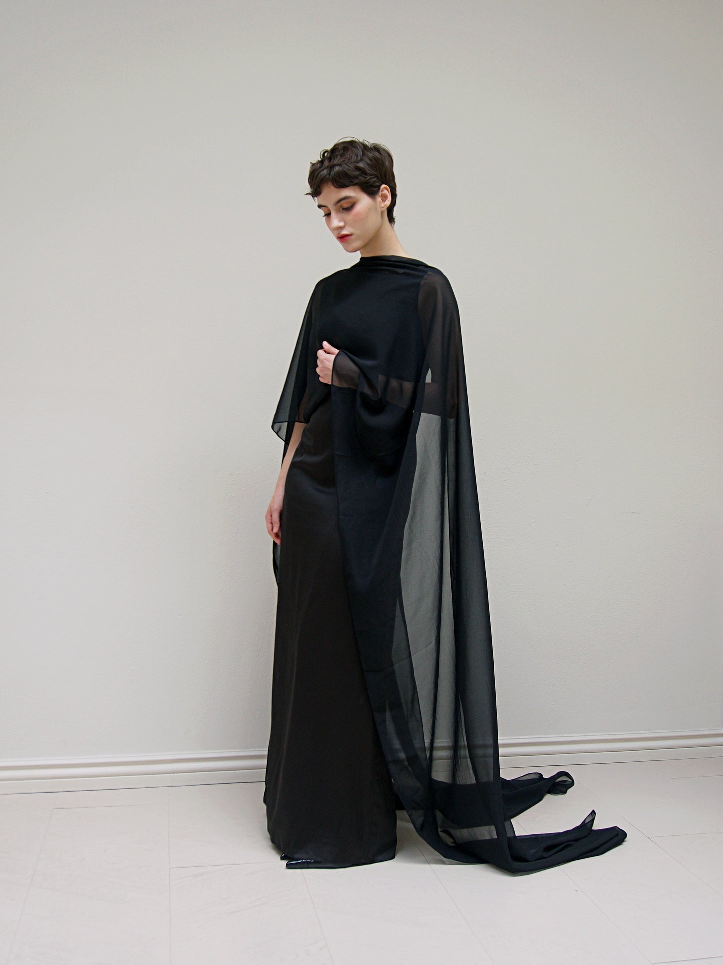 Bridal Chiffon Neck Scarf