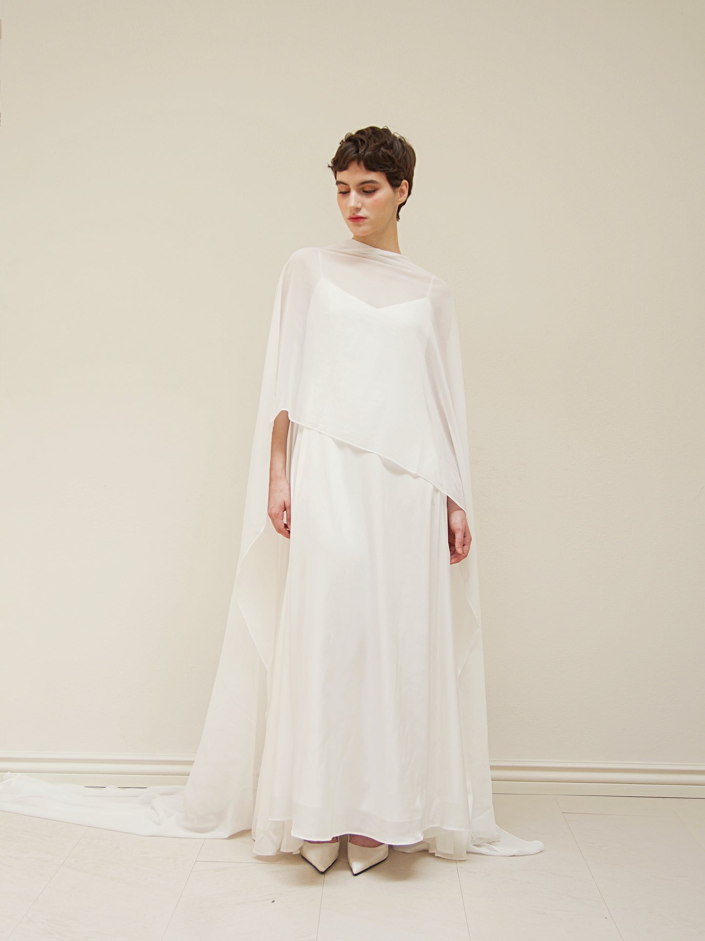 Bridal Chiffon Neck Scarf