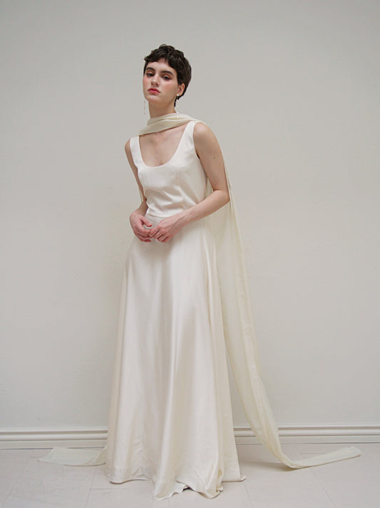 Bridal Chiffon Neck Scarf