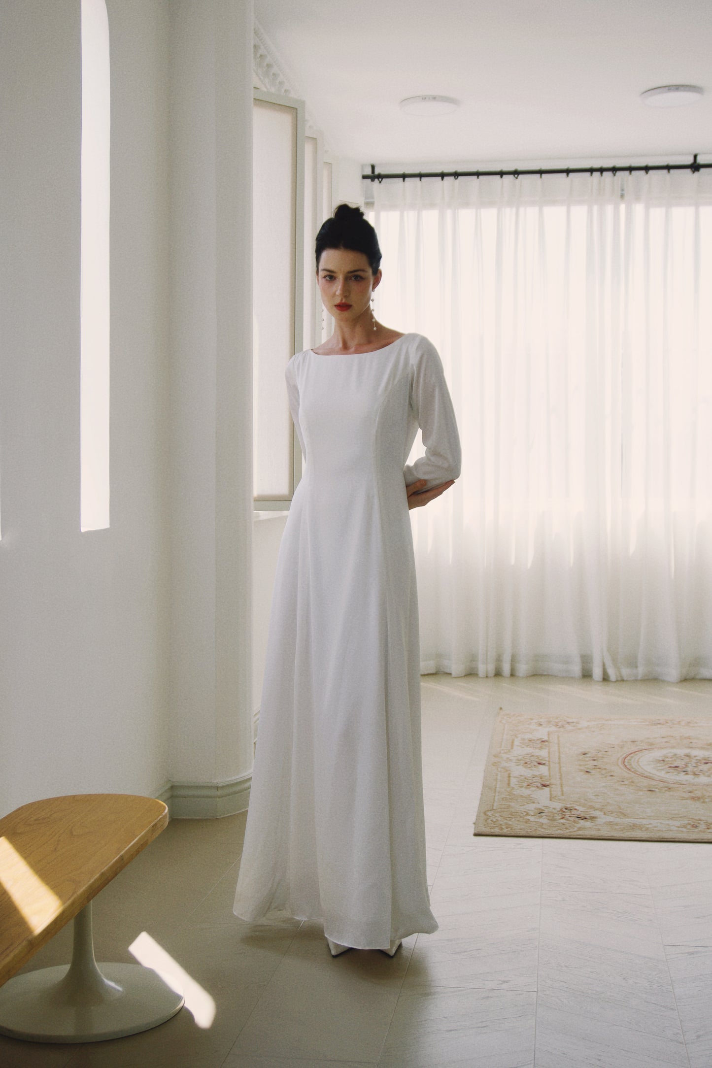 Roxane Long Sleeves Floor Length Dress